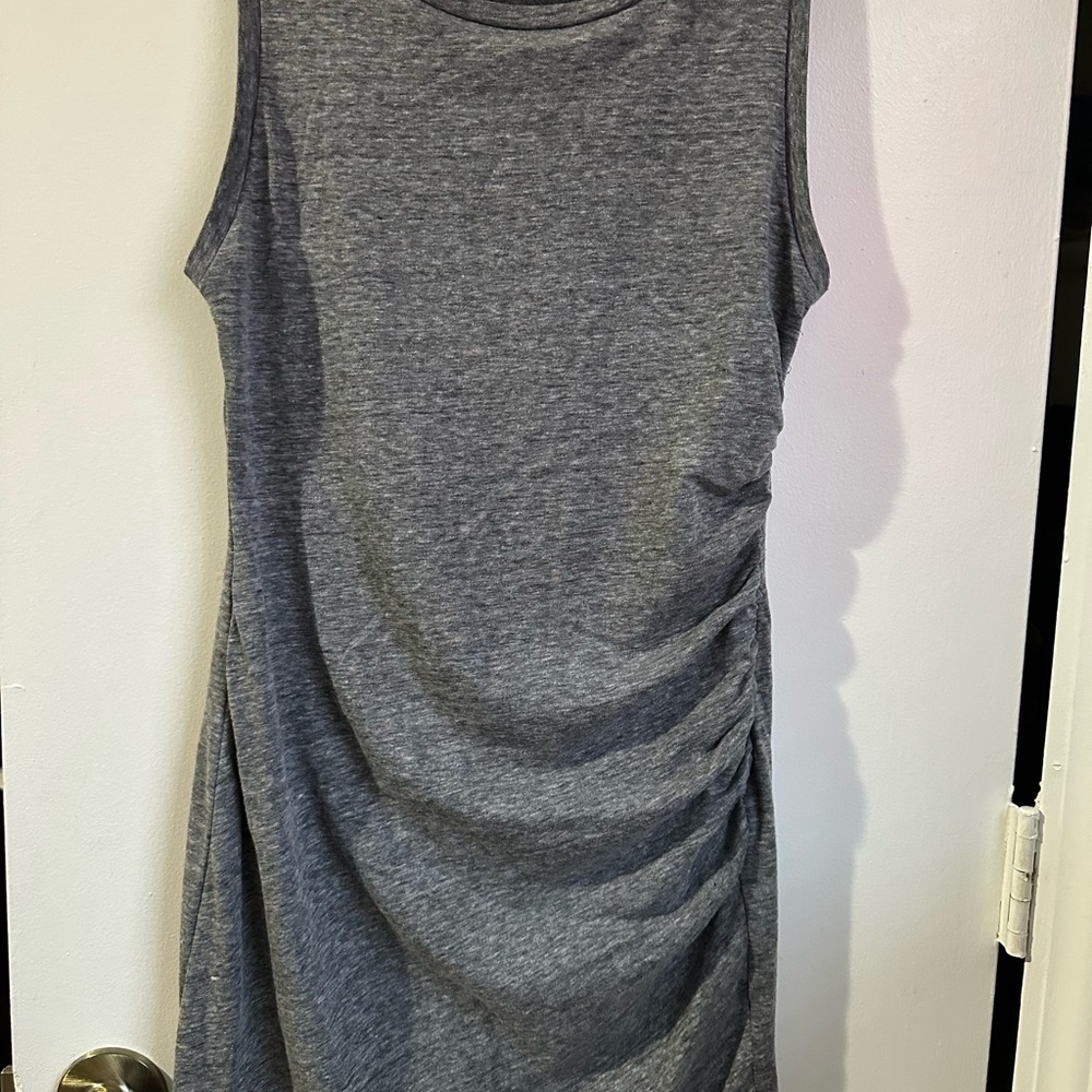 Leith Charcoal Sleeveless Midi Dress